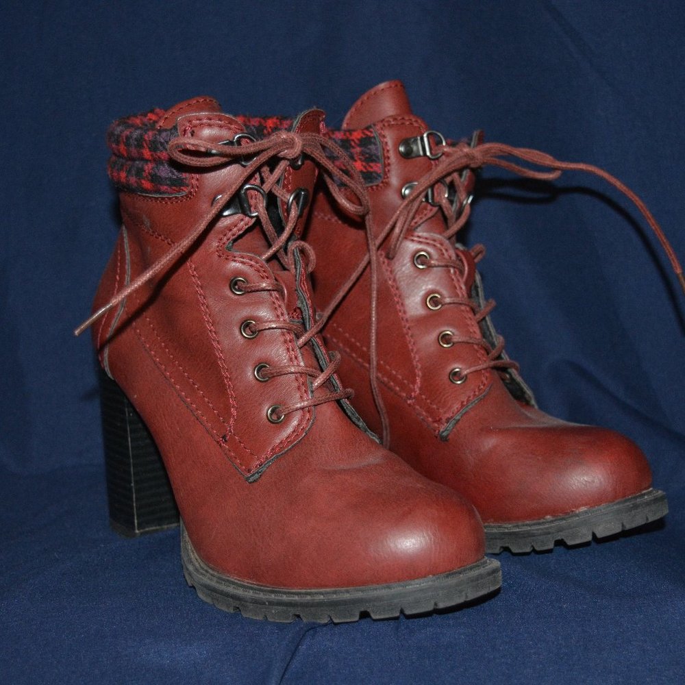 Heeled Red Boots
